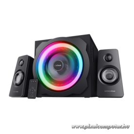   Trust Hangszóró 2.1 - GXT629 Tytan (RGB LED; 60W RMS; ERP II; hangerőszabályzó; 3,5mm jack; 230V tápcsatlakozó)