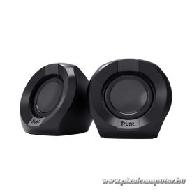   Trust Hangszóró 2.0 - Polo (4W RMS; hangerőszabályzó; 3,5mm jack; USB tápcsatlakozó; fekete)