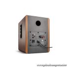 WaveMaster Hangszóró 2.0 - BASE (30W RMS, Bluetooth, RCA, Barna fa és szürke)