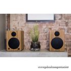 WaveMaster Hangszóró 2.0 - CUBE MINI NEO Bamboo (36W RMS, Bluetooth, 3,5mm jack, RCA, Toslink, Távírányító, Bambusz)