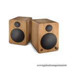 WaveMaster Hangszóró 2.0 - CUBE MINI NEO Bamboo (36W RMS, Bluetooth, 3,5mm jack, RCA, Toslink, Távírányító, Bambusz)