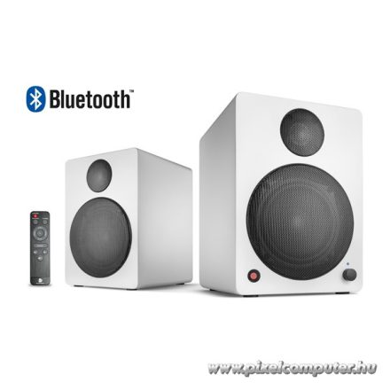 WaveMaster Hangszóró 2.0 - CUBE NEO White (50W RMS, Bluetooth, 3,5mm jack, RCA, Toslink, Távírányító, Fehér)