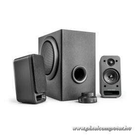   WaveMaster Hangszóró 2.1 - MX3+ (50W RMS, Fa mélynyomó, 3,5mm jack, RCA, Fekete)