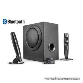   WaveMaster Hangszóró 2.1 - STAX BT (46W RMS, Fa mélynyomó, Bluetooth, 3,5mm jack, RCA, Fekete)