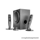 WaveMaster Hangszóró 2.1 - STAX BT (46W RMS, Fa mélynyomó, Bluetooth, 3,5mm jack, RCA, Fekete)