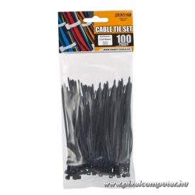 Vezeték kötegelő - 05411 (100x2,5mm, fekete, 100db-os)