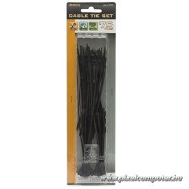 Vezeték kötegelő - 05430BK (fekete, 75db-os szett)
