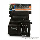 Handy bőr szerszámtartó táska - 10260A (derékövvel, Fekete)