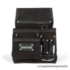 Handy bőr szerszámtartó táska - 10260A (derékövvel, Fekete)