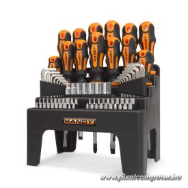   Handy Csavarhúzó készlet - 10695 (77 db-os, imbuszokkal, krovákkal, bitfejekkel)