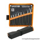 Handy Kombinált villáskulcs készlet - 10784 (8 db-os, felakasztható poliészter tárolóval, 8-17mm)