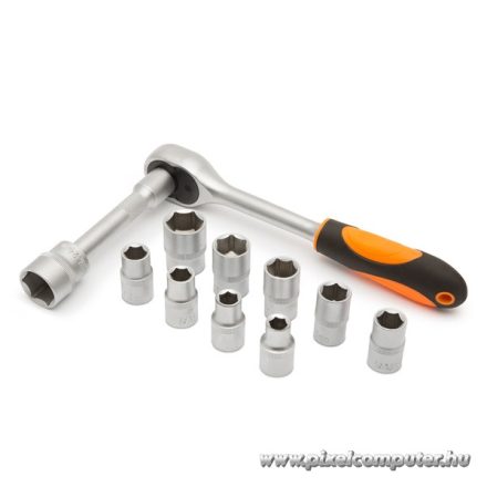 Handy dugókulcs készlet - 10857B (12 db-os, 1/2",  10-24 mm)