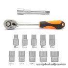 Handy dugókulcs készlet - 10857B (12 db-os, 1/2",  10-24 mm)