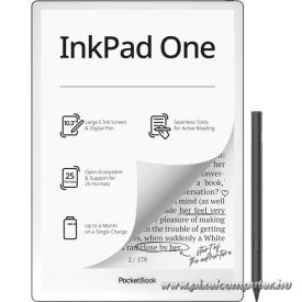   POCKETBOOK e-Reader PB1030-8-WW INKPad  ONE fekete (10,3" E-Ink Mobius, auto. háttérv., 1,8GHz,32GB,3700mAh,WIFI, BT)