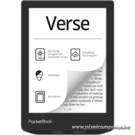   POCKETBOOK e-Reader - PB629 VERSE Mist Grey (6"E Ink Carta, Cpu: 1GHz,512MB,8GB,1500mAh, wifi,mSD, kép megvilágítás)
