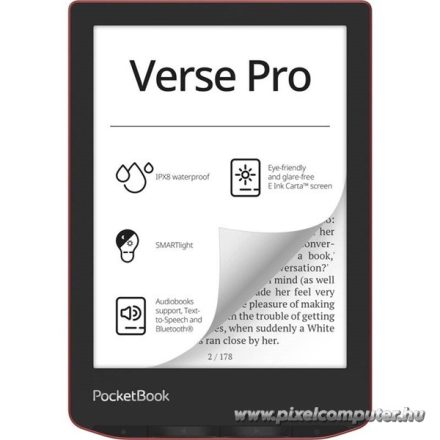 PocketBook Verse Pro e-book olvasó - Piros (PB634)