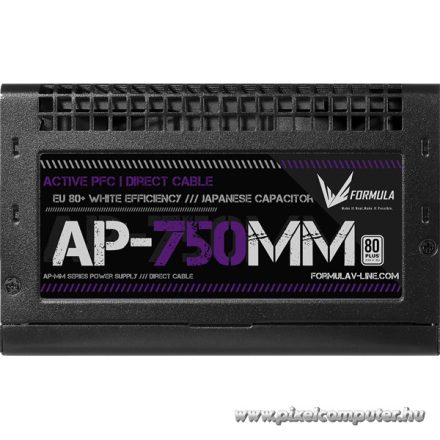 Formula Tápegység 750W - AP-750MM (80 Plus, Aktív PFC, 12cm)