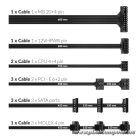 NJOY Tápegység 1000W - Alpha+ 1000 (80 Plus Gold, Moduláris, Aktív PFC, 12cm)