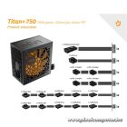 NJOY Tápegység 750W - Titan+ 750 (80 Plus Bronze, Aktív PFC, 12cm)