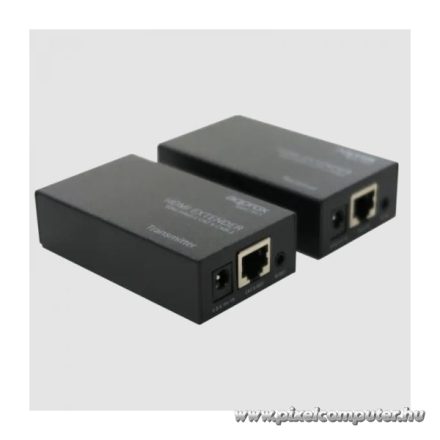 APPROX HDMI extender - RJ45 Cat 5e/6, 1080p/60Hz, HDMI1.4, Fekete