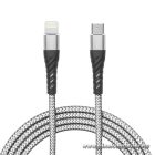 Delight kábel - iPhone Lightning - Type-C 2A, 1m, szürke