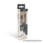 Delight kábel - Iphone Lightning töltőkábel, 1m, fekete)