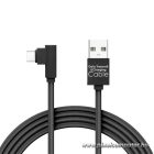 Delight kábel - USB-C töltőkábel (USB - USB Type-C apa be-/kimenet; 2m, fekete)