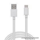 Delight kábel - USB-C töltőkábel (USB-C apa be-/kimenet; 1m, fehér)