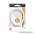 Delight kábel - USB-C töltőkábel (USB-C apa be-/kimenet; 1m, fehér)