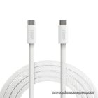 Delight kábel - Type-C - Type-C  töltőkábel - adatkábel  5 A - 240 W, 1m, fehér