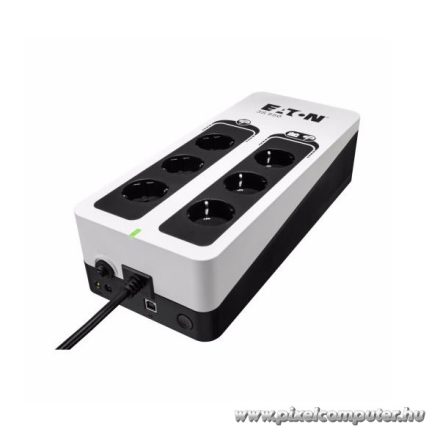 EATON szünetmentes 550VA - 3S550DIN (6 Schuko kimenet, Standby, USB, vonal védelem, szoftver)