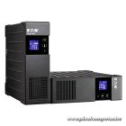 EATON szünetmentes 650VA - ELP650DIN (4 Schuko kimenet, line-interaktív, LCD, USB, szoftver, AVR, rack/torony)
