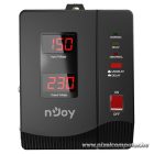 NJOY Toroid Transzformátor 2000VA - Alvis 2000 AVR (Kimenet: 2x Shucko, LCD kijelző, indítás késleltetés)