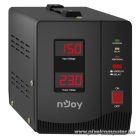 NJOY Toroid Transzformátor 2000VA - Alvis 2000 AVR (Kimenet: 2x Shucko, LCD kijelző, indítás késleltetés)