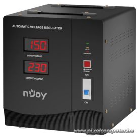   NJOY Toroid Transzformátor 5000VA - Alvis 5000 AVR (Kimenet: bekötős, LCD kijelző, indítás késleltetés)
