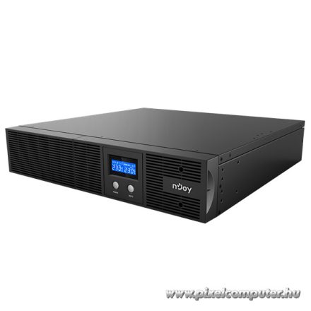 NJOY Szünetmentes 2200VA - Argus 2200 (4 IEC C13, line-interaktív, RJ45, RS232, USB, szoftver, LCD kijelző, 2U rack)