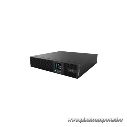 NJOY Szünetmentes 2000VA - Aster 2K (8x IEC C13, On-line, RS232, USB, szoftver, LCD kijelző, 2U rack)