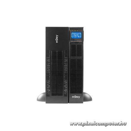 NJOY Szünetmentes 10000VA - Balder 10000 (On-line, RS232, USB, szoftver, LCD kijelző, 3U rack)