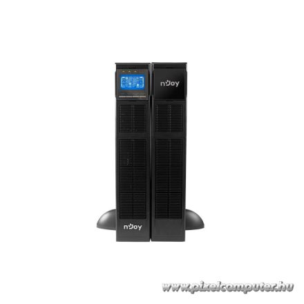 NJOY Szünetmentes 6000VA - Balder 6000 (On-line, RS232, USB, szoftver, LCD kijelző 2U rack)