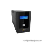 NJOY Szünetmentes  650VA - Cadu 650 (2 Schuko, line-interaktív, USB menedzsment, RJ11/45 vonalvédelem(1Gb/s), fekete)