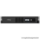 NJOY Szünetmentes 800VA - Code 600 (4 IEC C13, line-interaktív, USB menedzsment, szoftver, LCD kijelző, 2U rack)