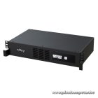 NJOY Szünetmentes 800VA - Code 600 (4 IEC C13, line-interaktív, USB menedzsment, szoftver, LCD kijelző, 2U rack)
