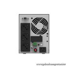 NJOY Szünetmentes  1000VA - Echo Pro 1000 (3 Schuko, RS-232, On-line, szinuszhullám, generátor támogatás, fekete)