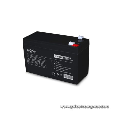 NJOY Szünetmentes akkumulátor - GP09122F (12V/9Ah, T2/F2, zárt, gondozás mentes, AGM)