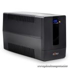 NJOY Szünetmentes 1000VA - Horus Plus 1000 (4 Schuko, line-interaktív, RJ45 védelem, USB, szoftver, LCD kijelző, fekete)
