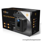 NJOY Szünetmentes 1500VA - Horus Plus 1500 (4 Schuko, line-interaktív, RJ45 védelem, USB, szoftver, LCD kijelző, fekete)
