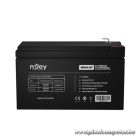 NJOY Szünetmentes akkumulátor - HR09122F (12V/9Ah, High Rate Discharge,  Long-life, T2/F2, zárt, gondozás mentes, AGM)