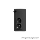 NJOY Szünetmentes  600VA - Keen 600 (2 Schuko, line-interaktív, RJ11/45 vonalvédelem, fekete)