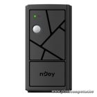 NJOY Szünetmentes  800VA - Keen 800 (2 Schuko, line-interaktív, RJ11/45 vonalvédelem, fekete)