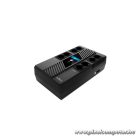 NJOY Szünetmentes 800VA - Token 800 (2x4 Schuko, line-interaktív,HID USB, LCD, túlfeszültség védett, fekete)